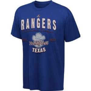  Texas Rangers Youth Majestic Barney T Shirt: Sports 