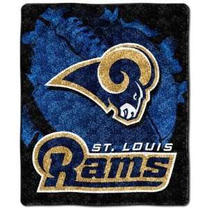  NFL St. Louis Rams Sherpa Throw: Home & Kitchen