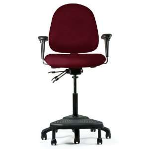  Ergonomic Stool with Adjustable Rolling Footrest Office 