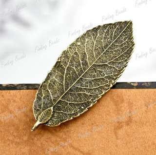 10Pcs vintage Antique Bronze leaf Charms Pendant TS7132  