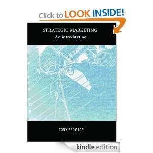 Strategic Marketing: Tony Proctor:  Kindle Store