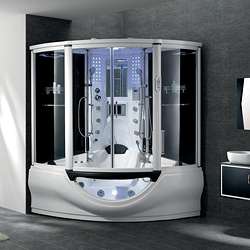 Steam Shower A160W 220 volt 9 in LCD TV Jacuzzi Combo  