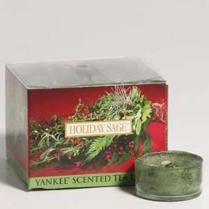 Yankee Candle   Holiday Sage Box of 12 Tea Lights 