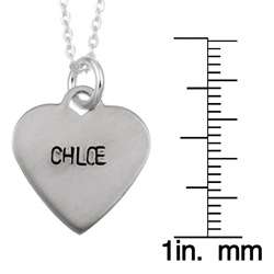 Elsa M Sterling Silver Chloe Name Necklace  