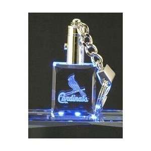   Crystals St. Louis Cardinals Mini Block Key Chain: Sports & Outdoors