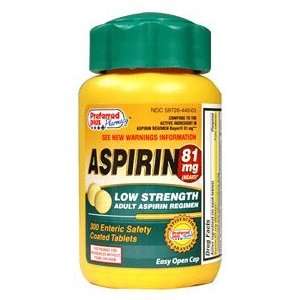  ASPIRIN TABS 81 MG E/C ***KPP Size 300 Health & Personal 