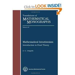 Mathematical Intuitionism Introduction to Proof Theory (Translations 
