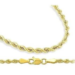 14Kt. Yellow Gold. Mens Gold Rope Chain: Jewelry: 