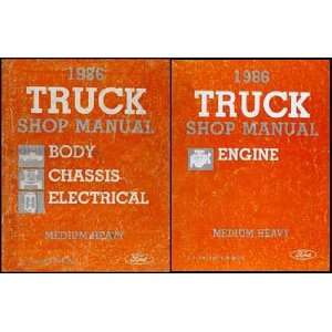    8000 Medium/Heavy Truck Repair Shop Manual Set Original: Ford: Books