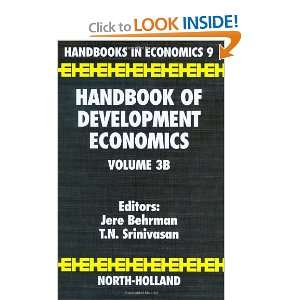   Economics, Vol. 3B (9780444823021) J. Behrman, T.N. Srinivasan Books