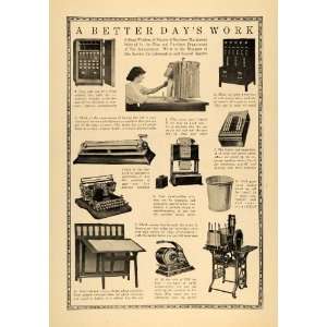   Work Antique Business Equipment   Original Halftone Print Home