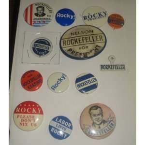  campaign pin pinbacks nelson rockefeller vintage pinbacks 