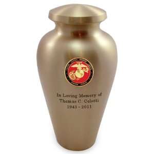  Marine Corps Emblem Bronze Arlington Cremation Urn 