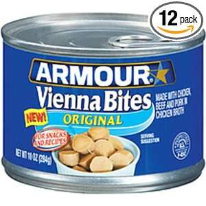 Armour Vienna Sausages Bites, 10 Ounce (Pack of 12)  