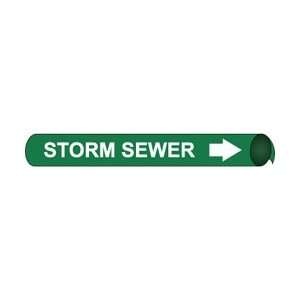 D46 to 101   Pipe Marker Precoiled, Storm Sewer W/G, Fits 3 3/8   4 1 