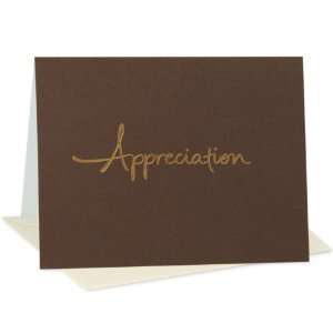   of 6 Blank Note Cards: Appreciation (Brown): Health & Personal Care