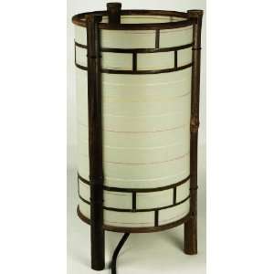 Dimmable Decorative Lamp   Round Elegant White Bamboo Shoji Lantern 