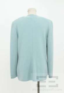 Giorgio Armani Black Label 2 Pc Pale Green Wool Shell & Sweater Jacket 