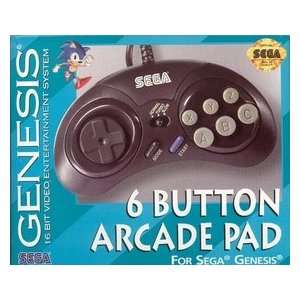  Sega 6 Button Arcaade Pad Video Games