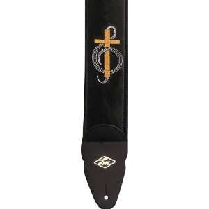  LM Products Embroidered 3 Guitar Straps Treble Clef 