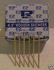 BOXES 1000 count Royal 4.5 Wooden Skewers WIOODEN sticks 3000 