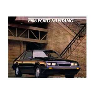 1986 FORD MUSTANG Sales Brochure Literature Book Piece 