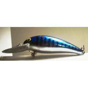  Bomber Model A Bass Fishing Crankbait Blue Chrome Color 