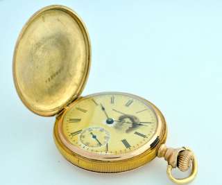   Waltham Gold Filled Pocketwatch Marked Wadsworth Working Condition