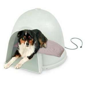  Dog Supplies Igloo Style Soft Heated Bed   Medium: Pet 