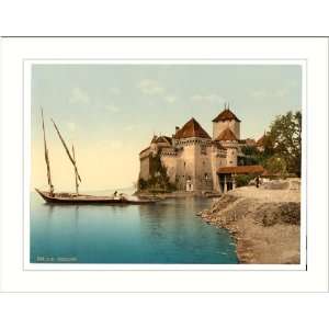  Chillon Castle Geneva Lake Switzerland, c. 1890s, (M 