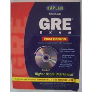  Kaplan GRE Exam 2004 Edition Books