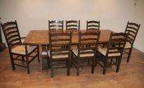 Oak Refectory Farmhouse Trestle Table Kitchen Rustic  