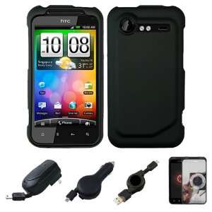 : Black Protective Phone Cover Hard Case for Verizon Wireless New HTC 