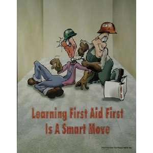 Learning First Aid First Safety Poster (17x22 inch)   Laminated 