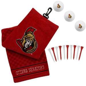  NHL Ottawa Senators Embroidered Golf Towel, Golf Balls 