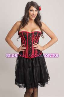 BAS1 Burlesque Moulin Rouge Black Layered Skirt S XXL  