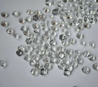 10,000 Acrylic DIAMOND Wedding Table Confetti 1/3CT CLR  