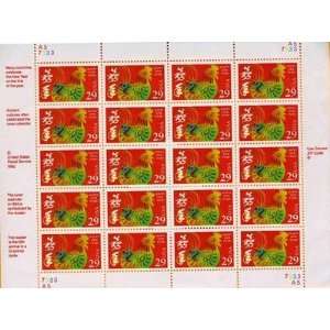  Year of the Rooster Sheet of 20 x 29 cent US postage stamp 