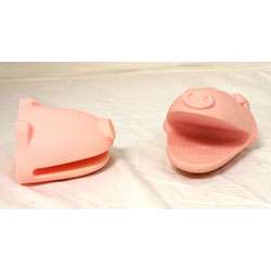 Kitchen Kritters Silicone Pig Pot Holder (Set of 2)  