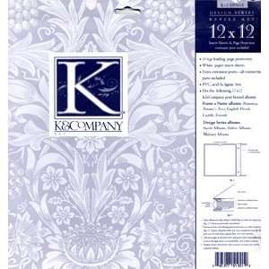  K & Co.12x12 PAGE PROTECTORS WITH WHITE INSERTS SHEETS 