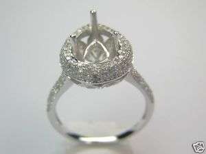 14K gold 0.8ct diamond 6X9mm pear shape semi mount ring  