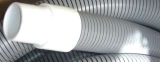   gray vacuum hose for truck mount carpet cleaning equipment used as