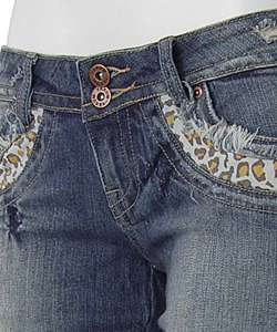 Yakum Juniors Leopard Print Pocket Jeans  Overstock