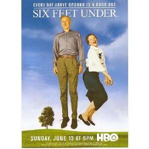  (4x6) Six Feet Under HBO (Season Four) Advertisement 