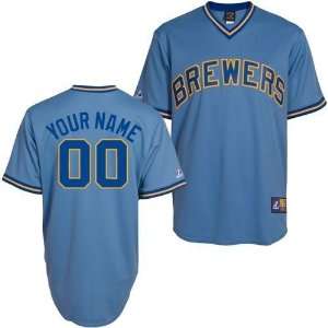  Milwaukee Brewers Cooperstown Replica Columbia Blue 