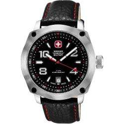 Wenger Mens Outback Black Dial Red Accents Watch  