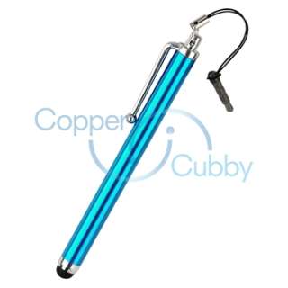Blue Stylus Touch Pen Clip Strap for iPod Touch 4th 4G  