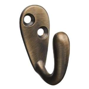  Stanley Tools 806372 Single Robe Hook, Antique Brass: Home 