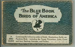 1931 BLUE BOOK OF BIRDS OF AMERICA  BIRD GUIDE P Moller  