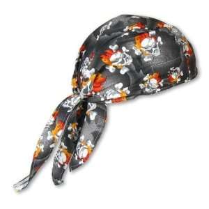 Chill Its(R) 6615 High Performance Dew Rag;OneSize Skulls [PRICE is 